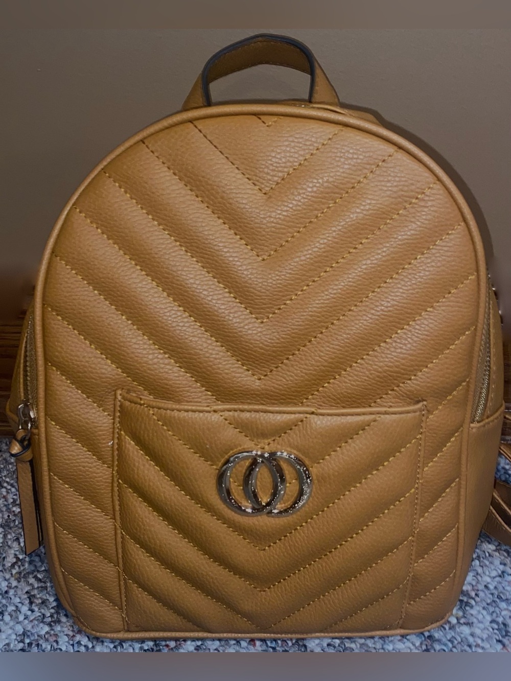 Primark Tan Quilted Backpack